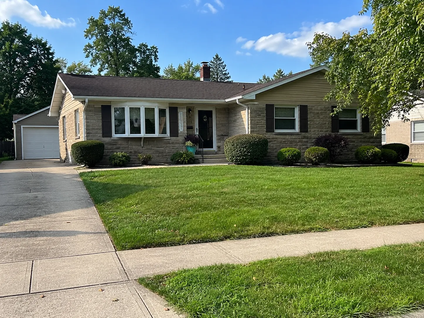 House in a residential Cincinnati Ohio neighborhood