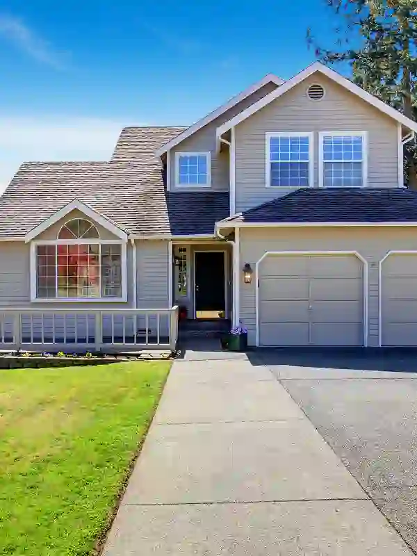 Offcenter Gray House Portrait